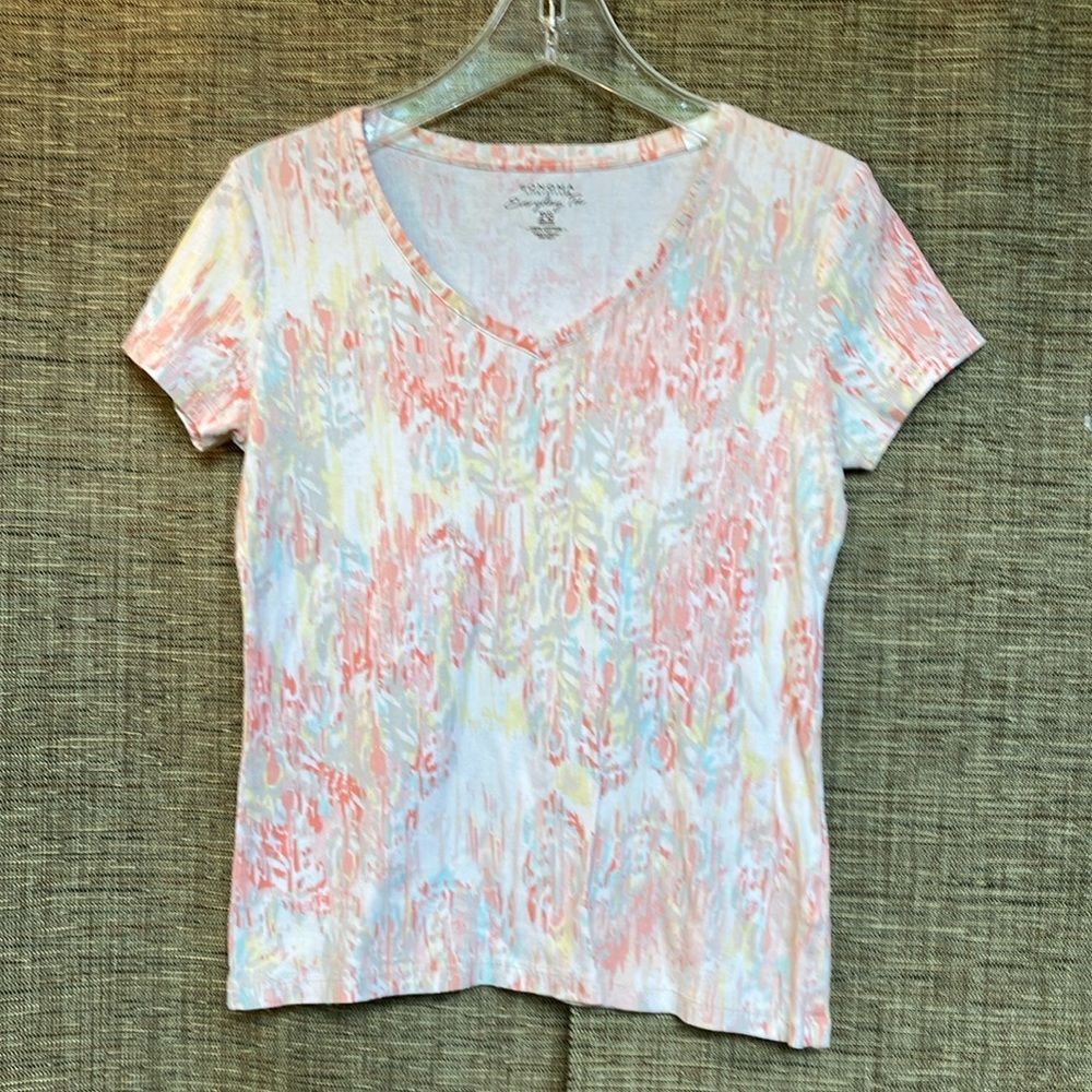Sonoma Pink and Blue Fitted Short Sleeve T-Shirt